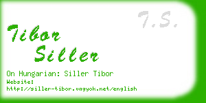 tibor siller business card